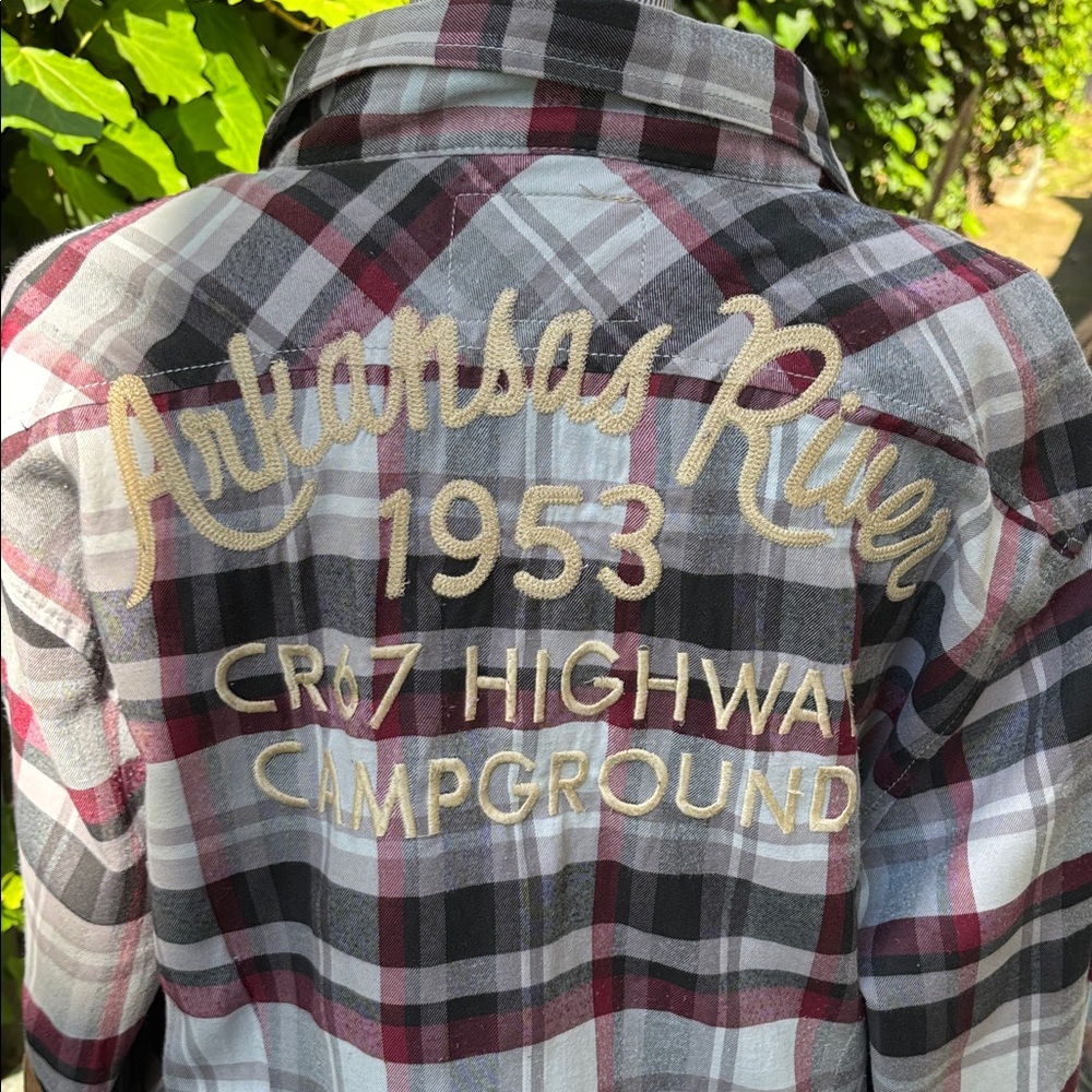 Alcott Aspen Black and Red Plaid Button Down Shirt Affliction